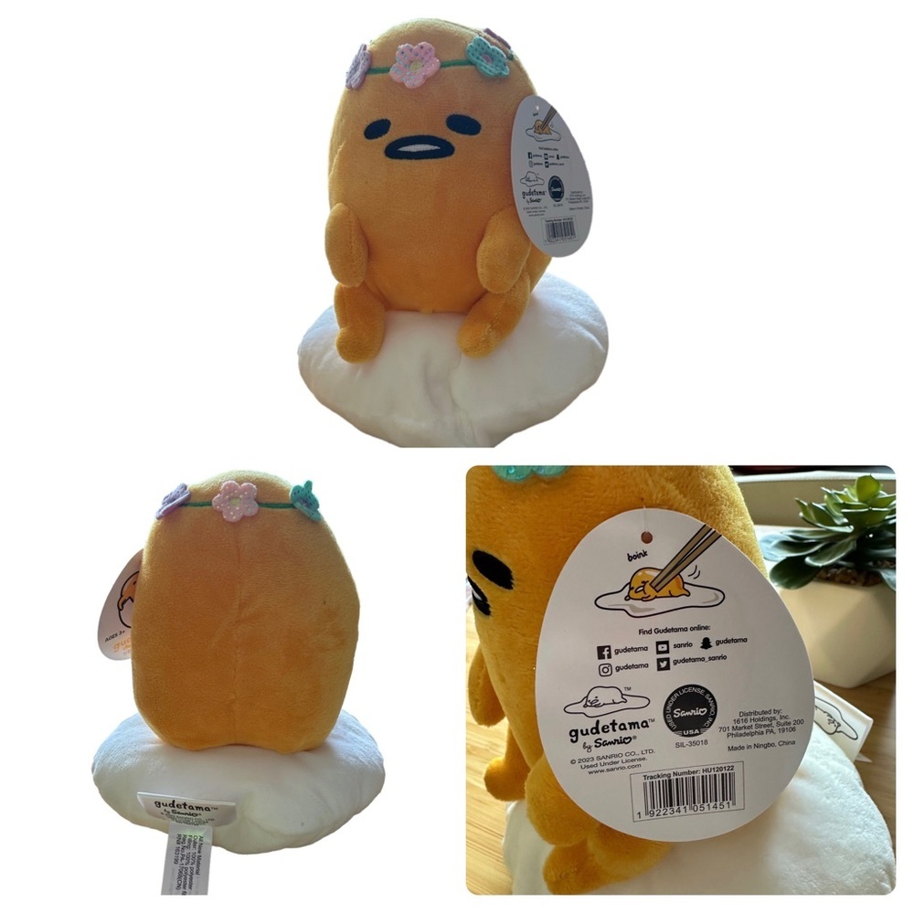 ๐ Gudetama lazy egg flower plush - Picture 3 of 3